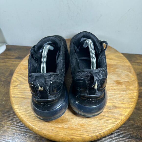 Nike Air Max 270 Black Metallic Gold Shoes Sneakers Women's Size 8.5 CT2548-001 - Picture 4 of 8